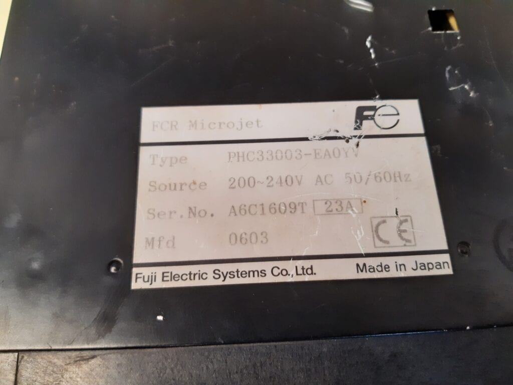FUJI ELECTRIC PHC33003-EA0YV FCR MICROJET RECORDER