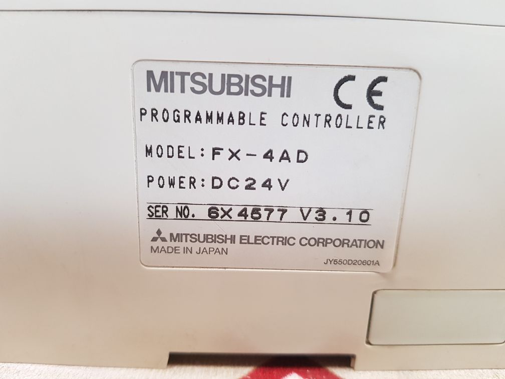 MITSUBISHI MELSEC FX-16MR PROGRAMMABLE CONTROLLER FX-4AD