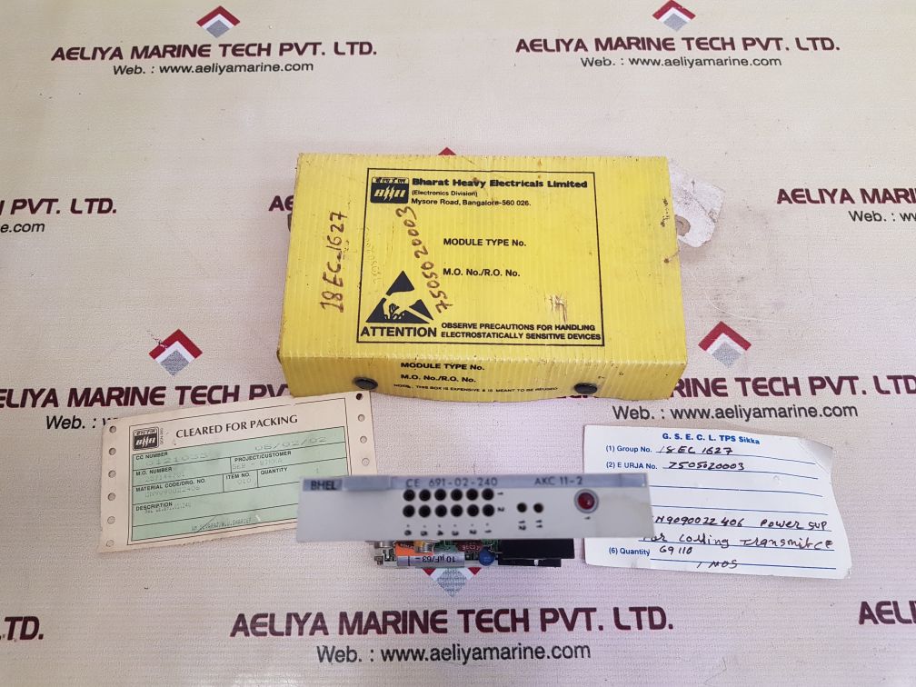 BHARAT HEAVY ELECTRICALS CE 691-02-240 PCB CARD