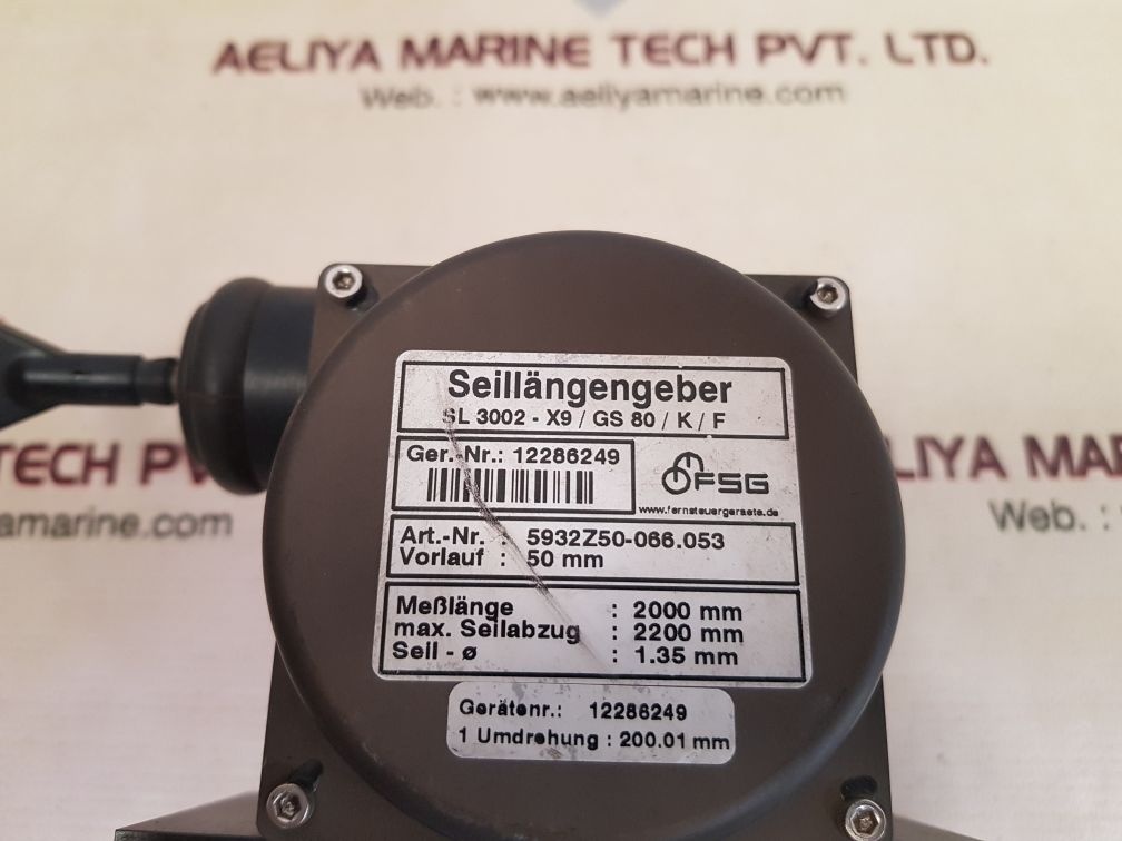 FSG SL3002-X9/GS 80/K/F ROPE LENGTH TRANSMITER 5932Z50-066.053