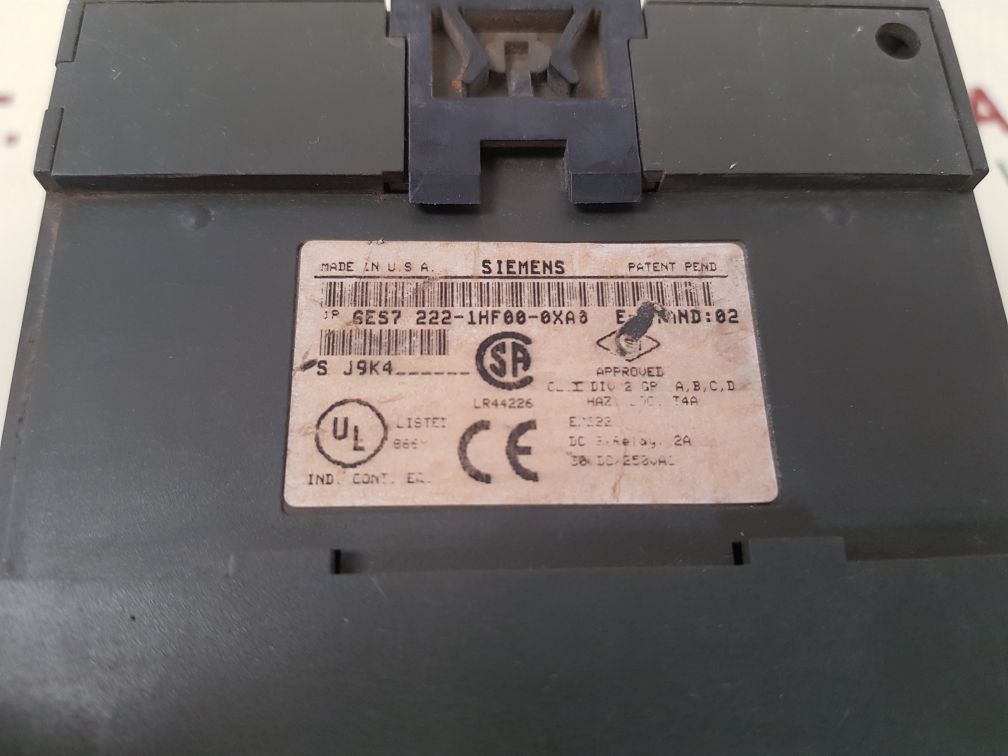 SIEMENS 6ES7 222-1HF00-0XA0 DIGITAL OUTPUT MODULE