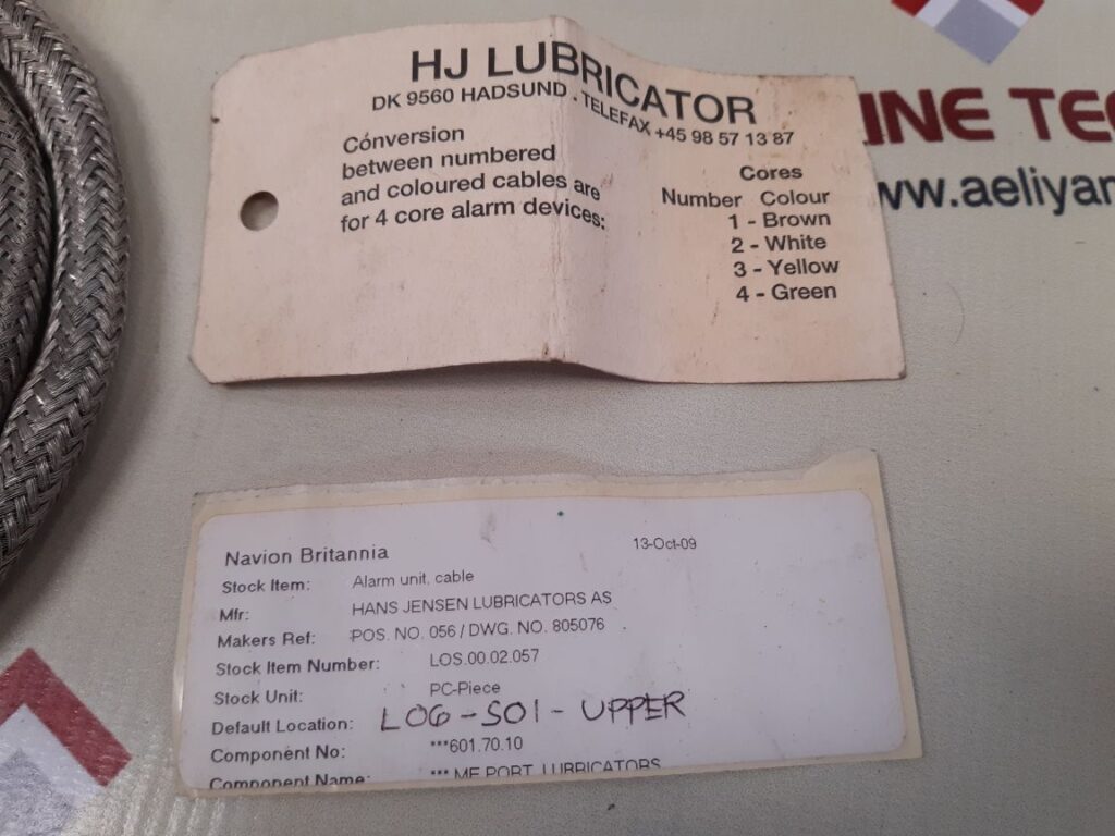 HANS JENSEN LUBRICATOR LOS.00.02.057