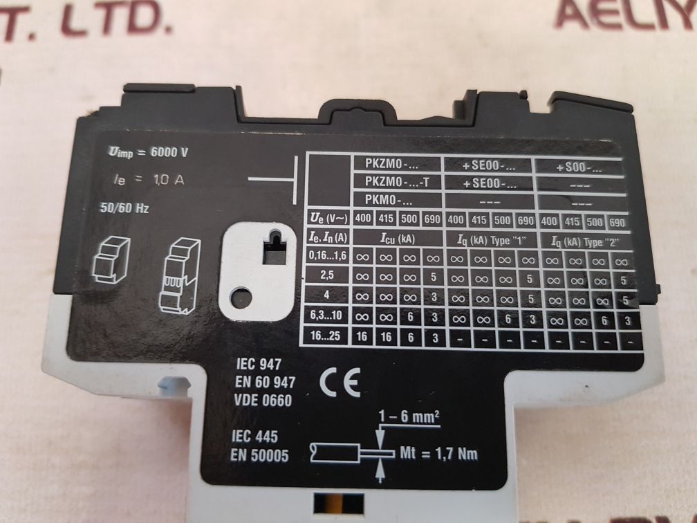 KLOCKNER MOELLER PKZM0-1 MOTOR PROTECTIVE SWITCH