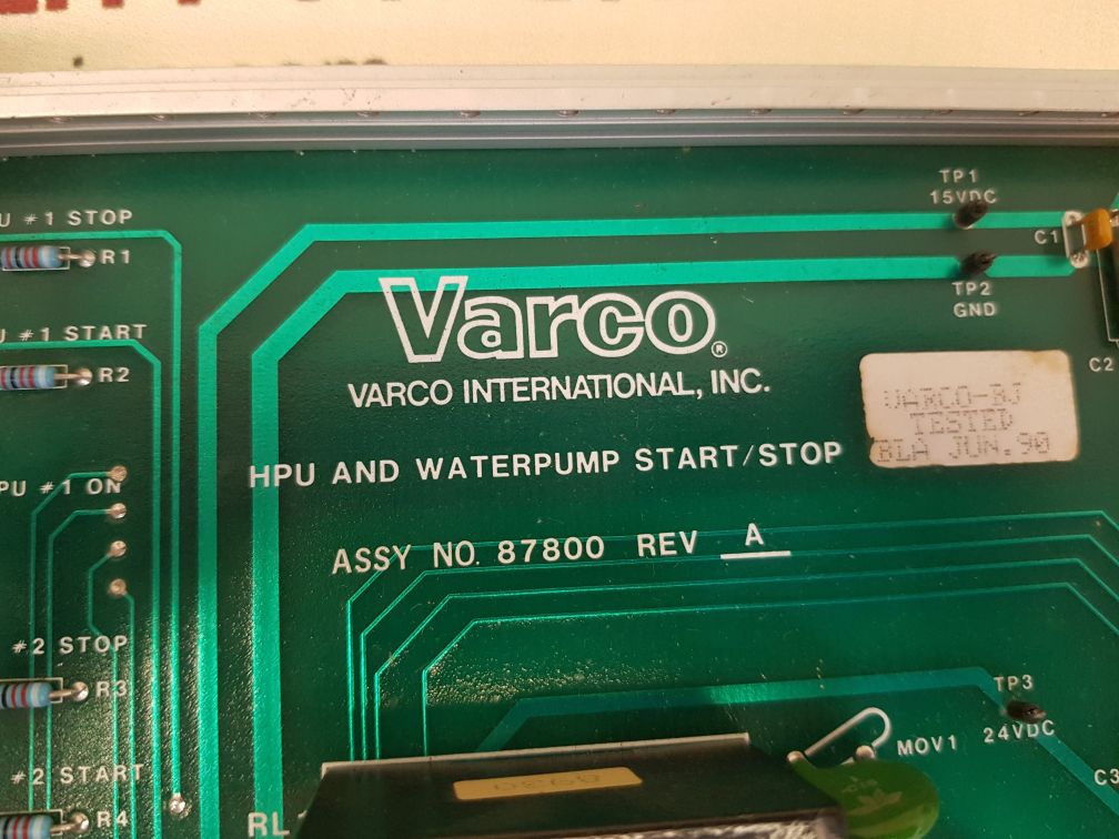 VARCO 87803 HPU AND WATERPUMP REV: A