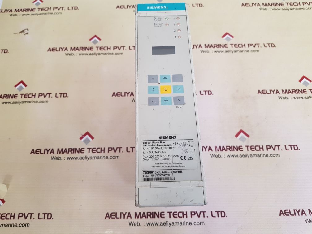 SIEMENS 7SS6010-5EA00-0AA0/BB OVERCURRENT PROTECTION RELAY