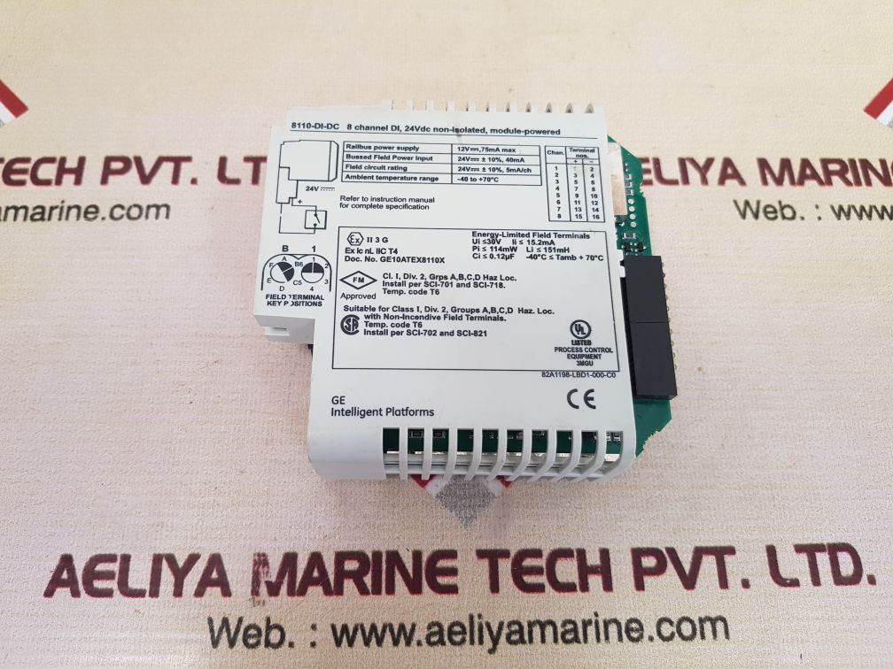 GE INTELLIGENT DI8L.SV1.02 NON-ISOLATED MODULE-POWERED REV: C