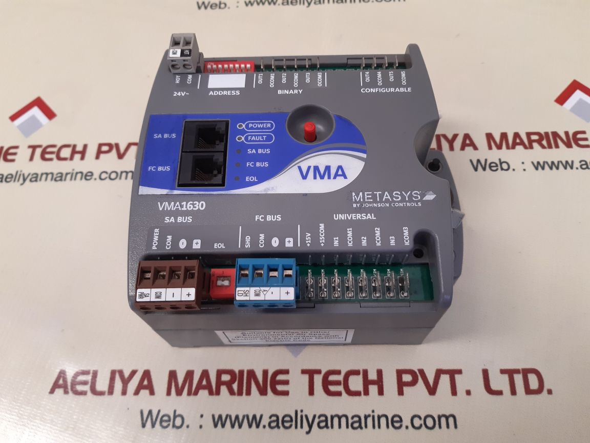 JOHNSON CONTROLS VMA1630 METASYS PLC MODULE