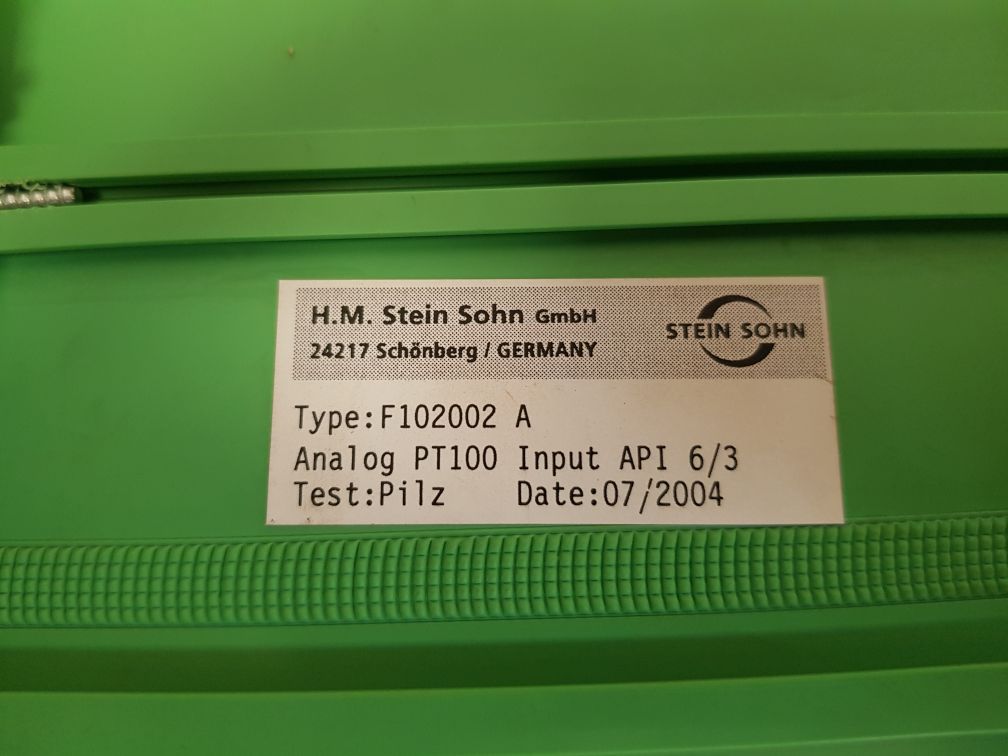 H.M. STEIN SOHN F102002 AVISTA INTERFACE