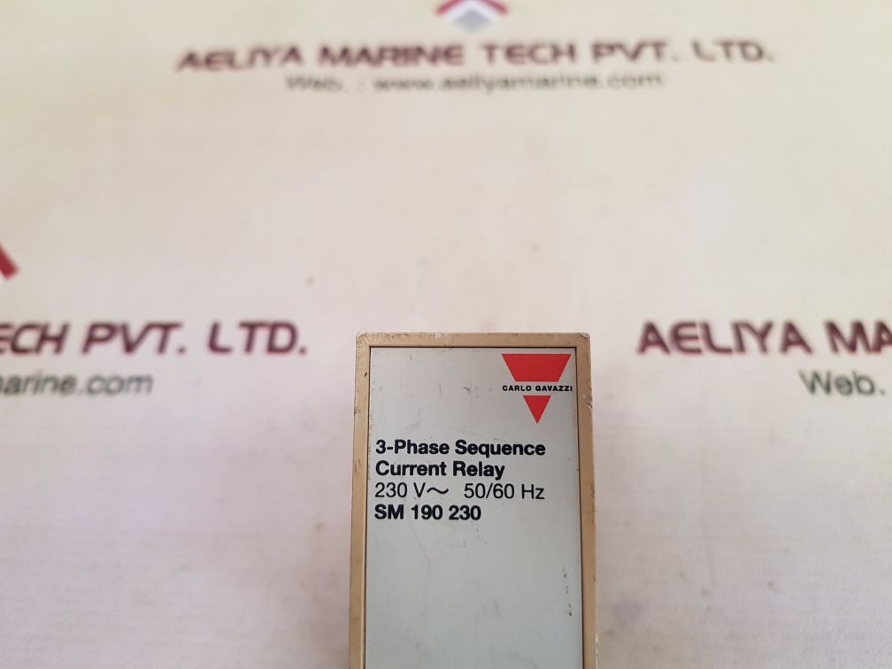 CARLO GAVAZZI SM 190 230 3-PHASE SEQUENCE CURRENT RELAY