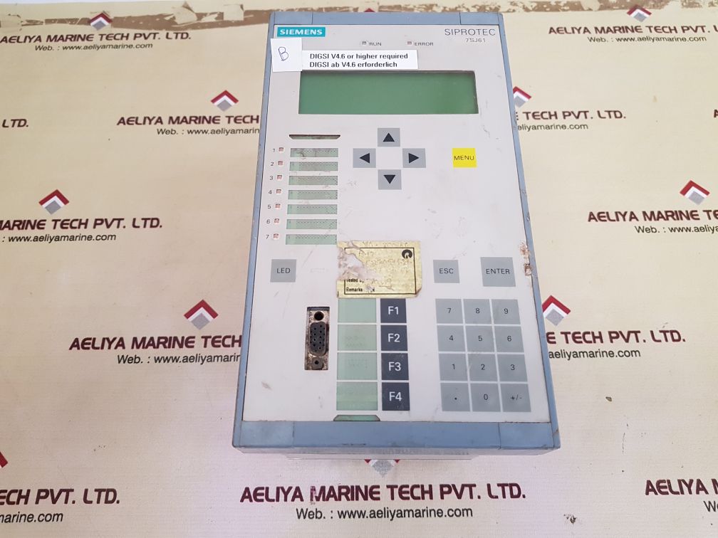 SIEMENS 7SJ6111-5EB20-1FA0 OVERCURRENT PROTECTION AND CONTROL 7SJ6111 - 5EB20 - 1FA0/EE