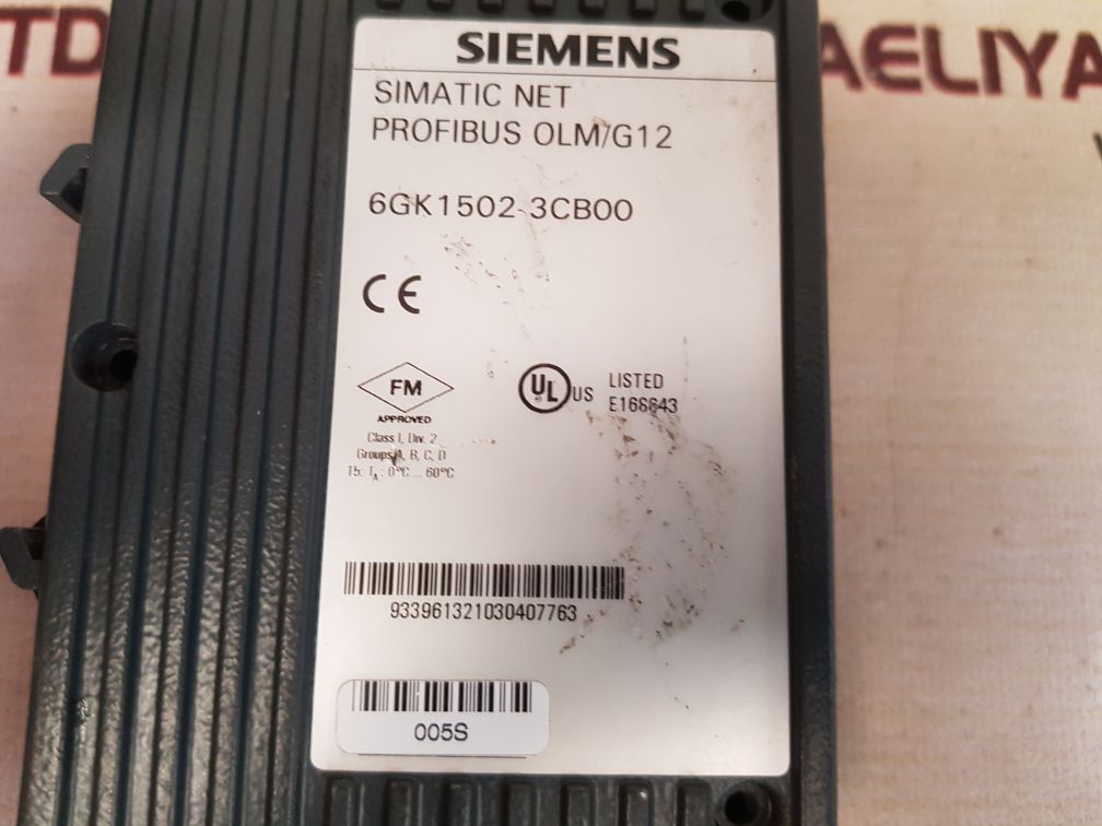 SIEMENS SIMATIC NET PROFIBUS OLM/G12 6GK 1502 3CB00