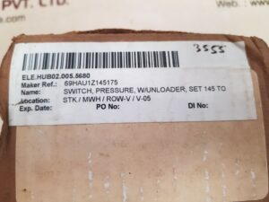 HUBBELL 69HAU1Z145175 PRESSURE CONTROL SWITCH