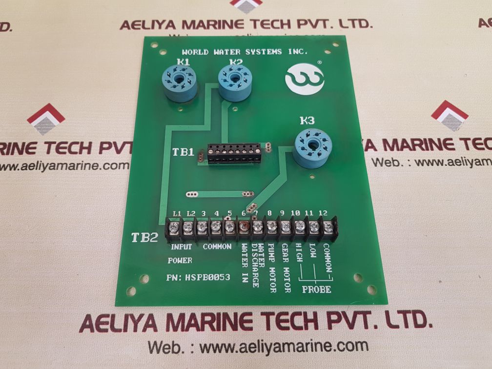 WORLD WATER SYSTEMS HSPB0053 PCB CARD