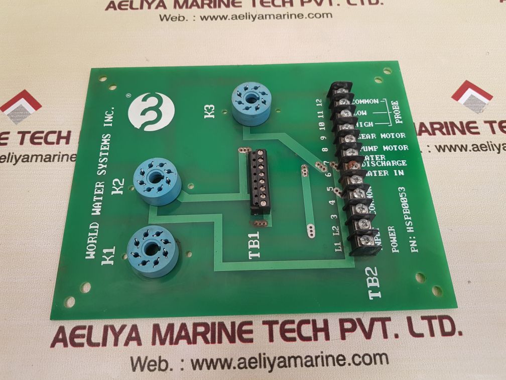 WORLD WATER SYSTEMS HSPB0053 PCB CARD