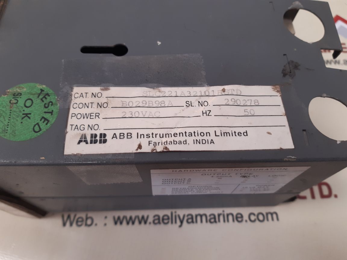 ABB SLC220 CONTROLLER SLC221A32101RSTD