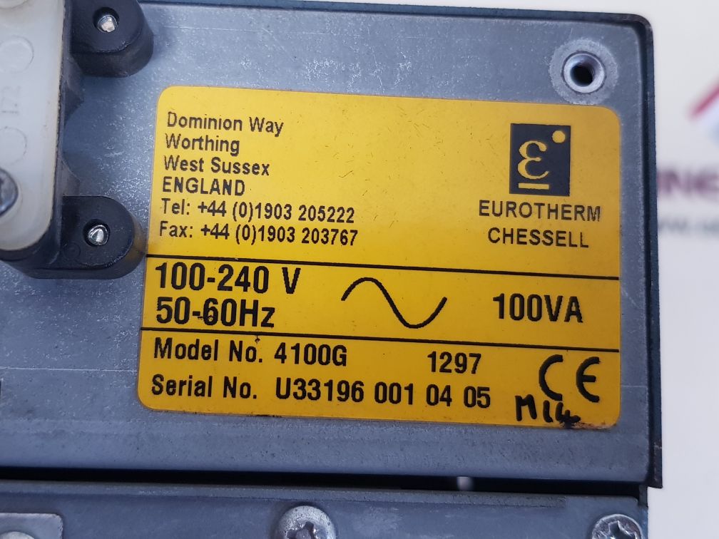 EUROTHERM CHESSELL 4100G 1297 GRAPHICS RECORDER