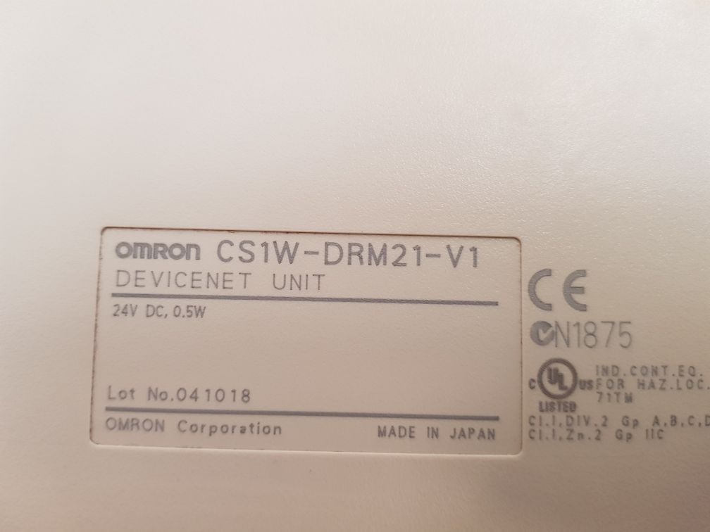 OMRON CS1W-DRM21-V1 DEVICENET UNIT