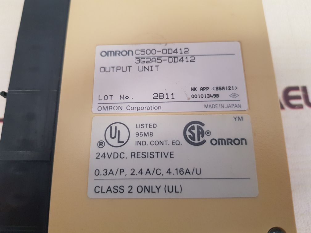 OMRON C500-OD412 OUTPUT UNIT 3G2A5-OD412