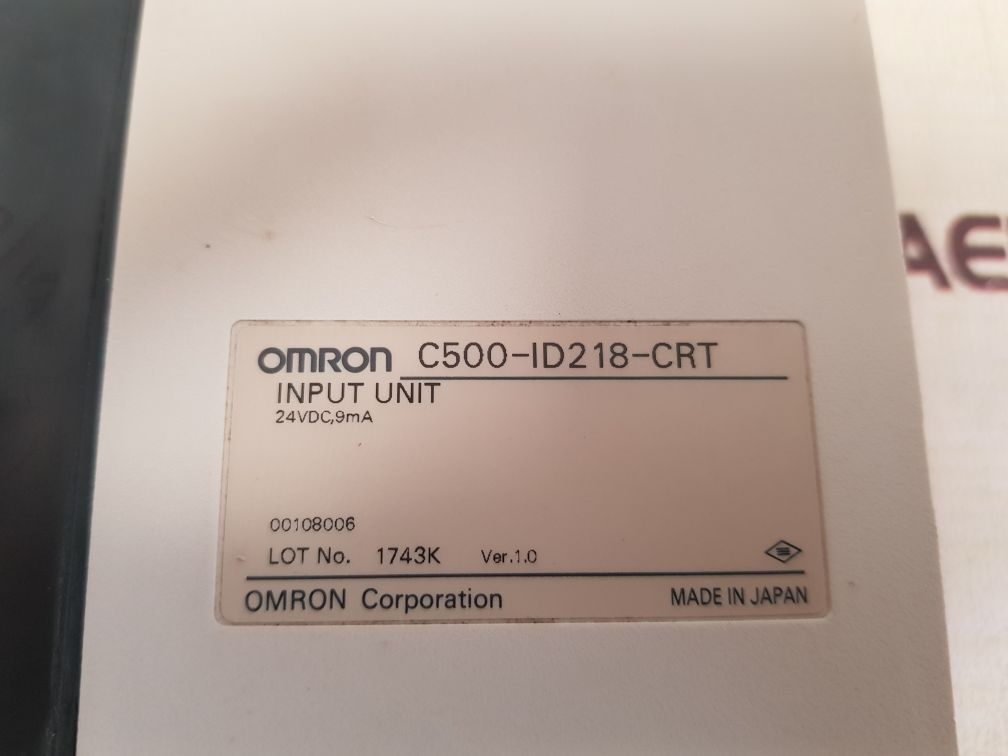 OMRON C500-ID218-CRT INPUT UNIT