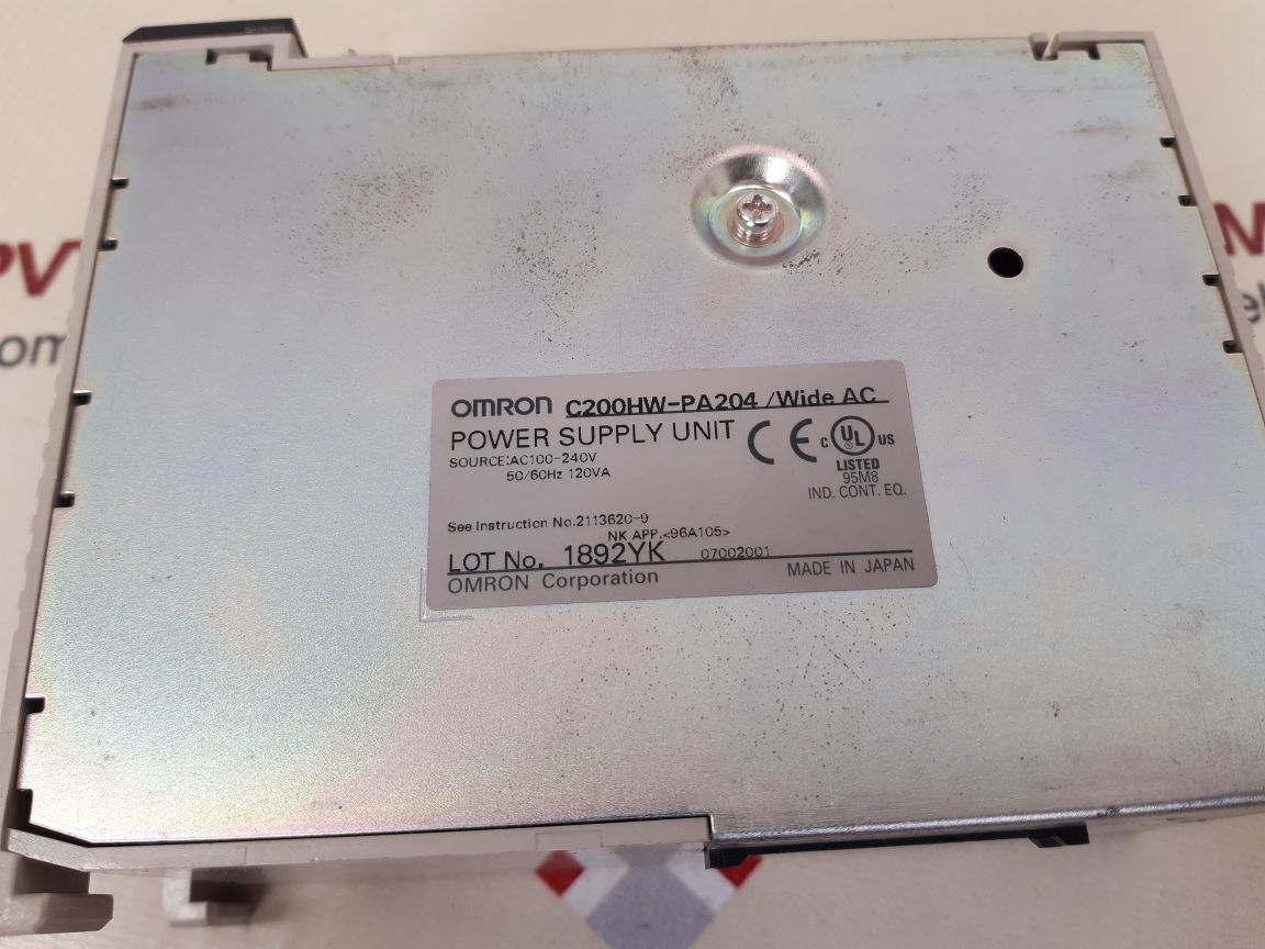 OMRON C200HW-PA204 POWER SUPPLY UNIT