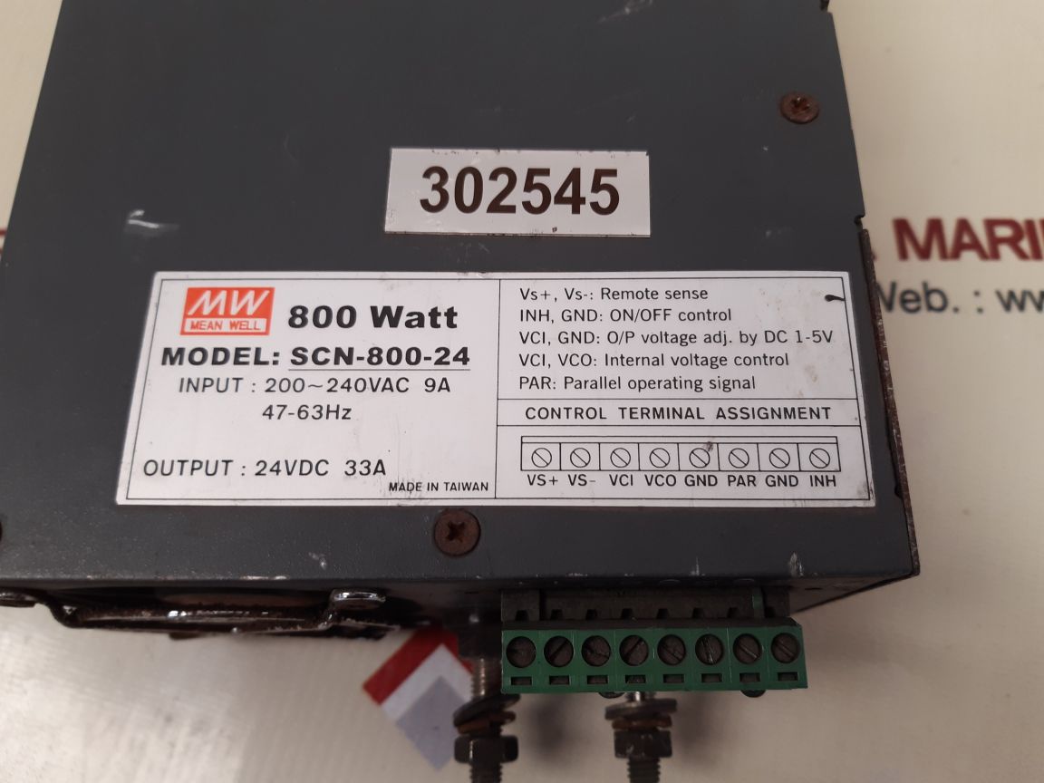 MEAN WELL SCN-800-24 POWER SUPPLY