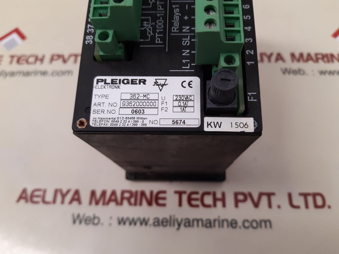 PLEIGER ELEKTRONIK 362-MC UNIVERSAL CONTROLLER