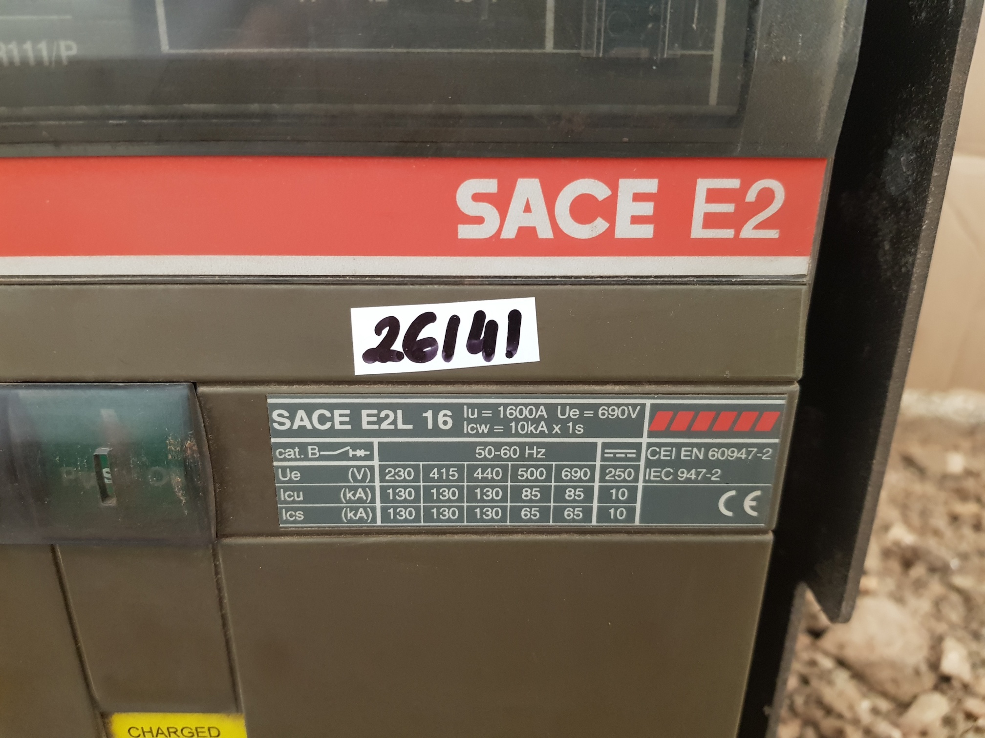 ABB SACE E2L 16 AIR CIRCUIT BREAKER