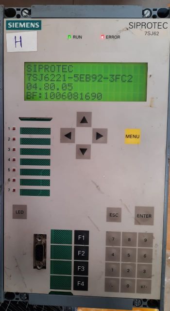 SIEMENS 7SJ6221 - 5EB92 - 3FC2 OVERCURRENT PROTECTION RELAY