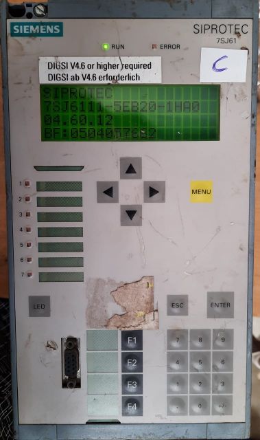 SIEMENS 7SJ6111-5EB20-1HA0 OVERCURRENT PROTECTION AND CONTROL