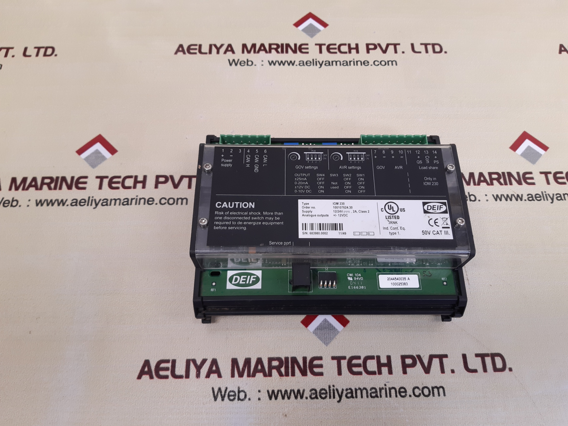 DEIF IOM230 CAN BUS BASE I/O MODULE