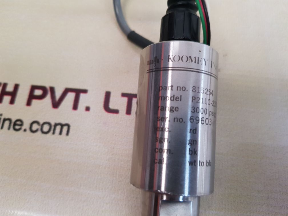 KOOMEY P21LC-239 PRESSURE TRANSDUCER