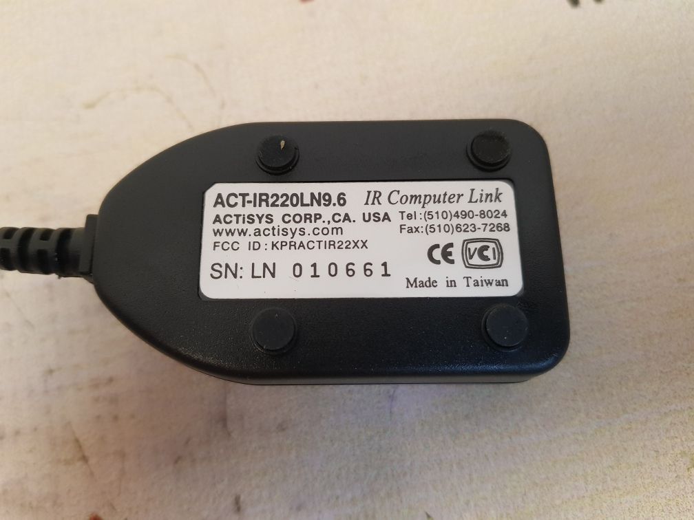 ACTISYS ACT-IR220LN9.6 SERIAL INTERFACE ADAPTER