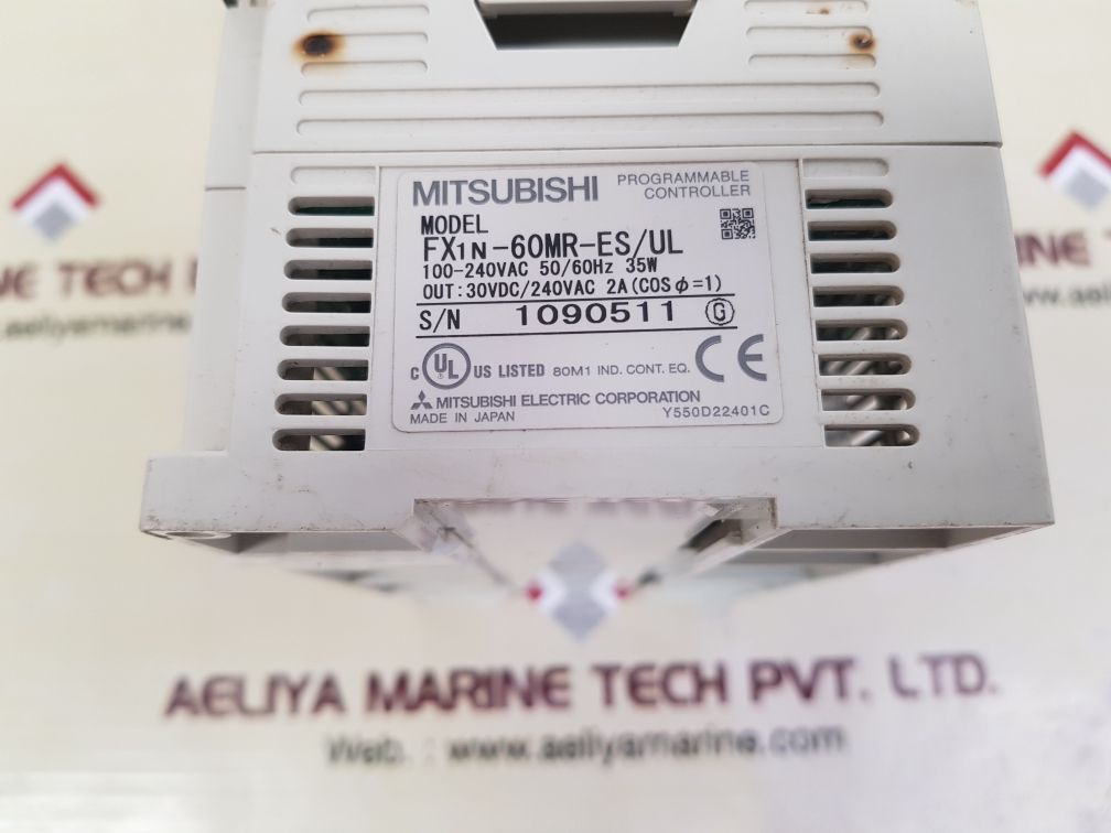 MITSUBISHI MELSEC FX1N-60MR-ES/UL PROGRAMMABLE CONTROLLER