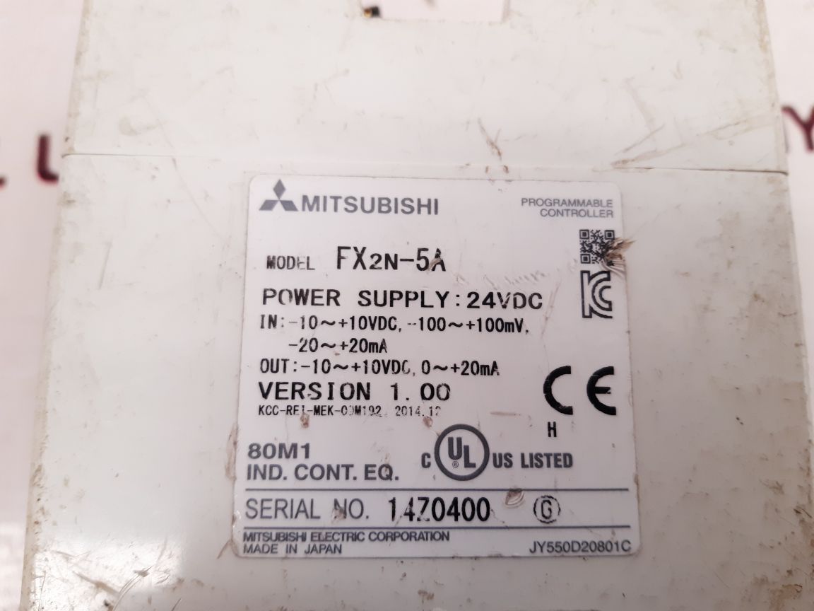 MITSUBISHI MELSEC FX2N-32MT-ESS/UL PROGRAMMABLE CONTROLLER