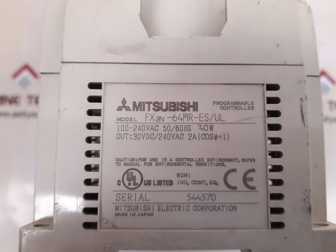 MITSUBISHI FX2N-64MR-ES/ UL PROGRAMMABLE CONTROLLER