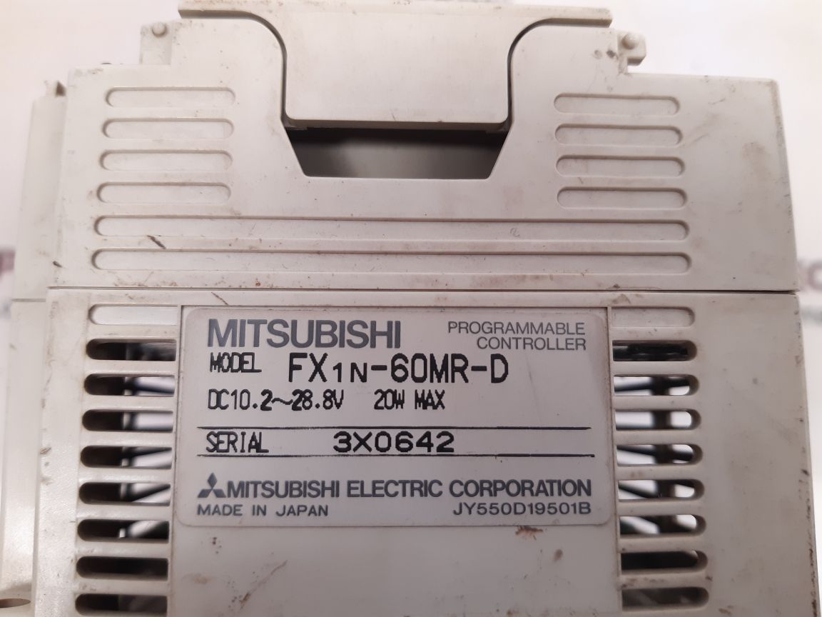 MITSUBISHI FX1N-60MR-D PROGRAMMABLE CONTROLLER JY550D19501B