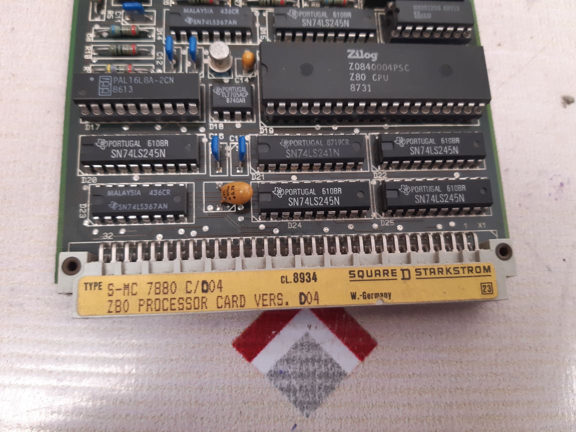 SQUARE D STARKSTROM Z80 PROCESSOR CARD P40FA003BU