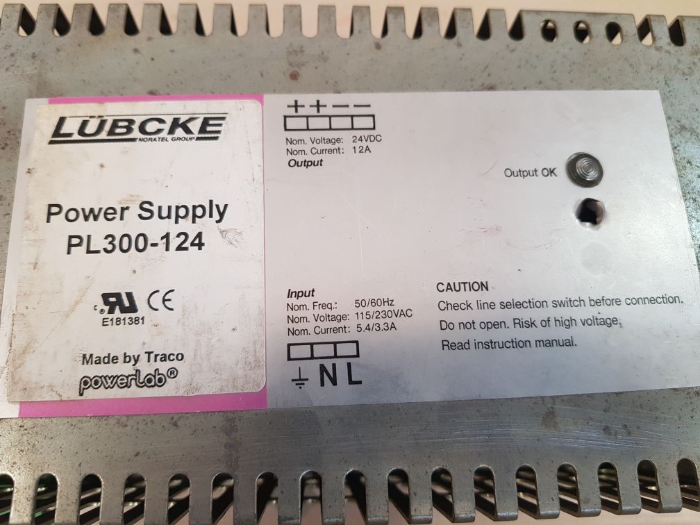 TRACO POWER TIS300-124 POWER SUPPLY