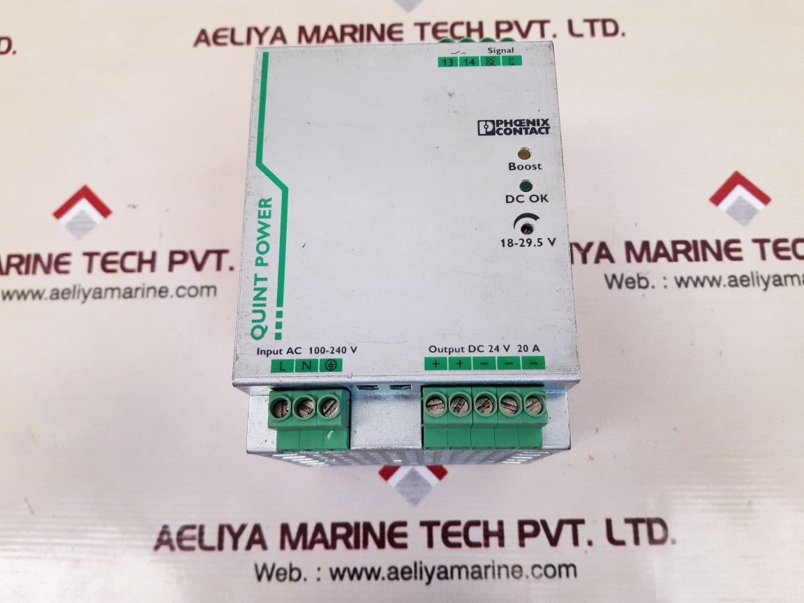 PHOENIX CONTACT QUINT-PS/ 1AC/ 24DC/20 QUINT POWER SUPPLY