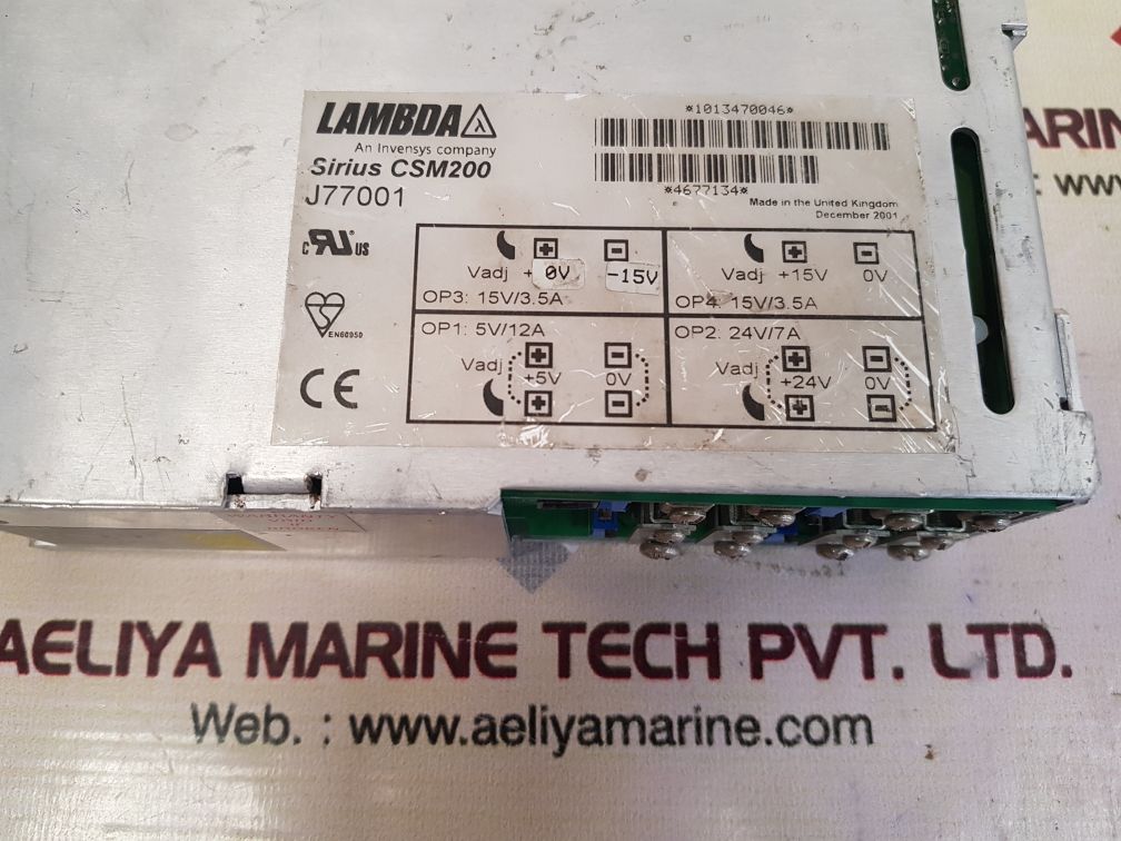 LAMBDA SIRIUS CSM200 POWER SUPPLY