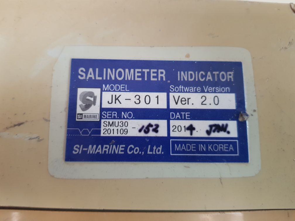 SI–MARINE JK-301 SALINOMETER INDICATOR