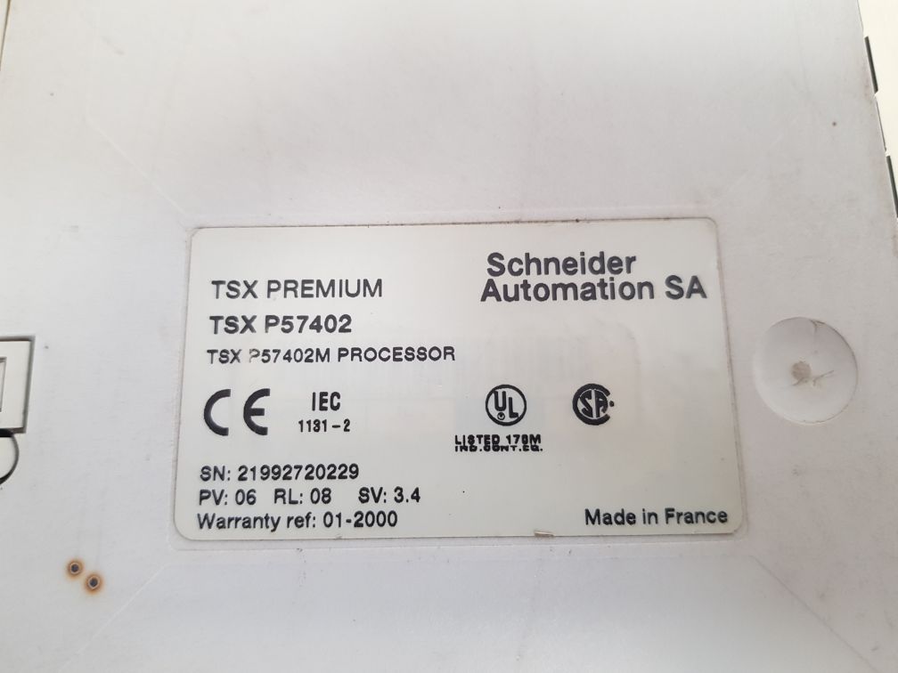 SCHNEIDER TSX P57402 UNIT PROCESSOR