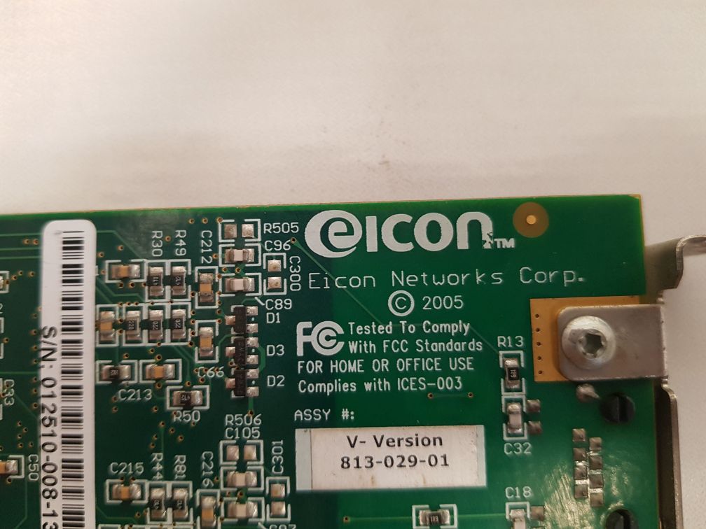 EICON NETWORKS 813-029-01 PCB CARD
