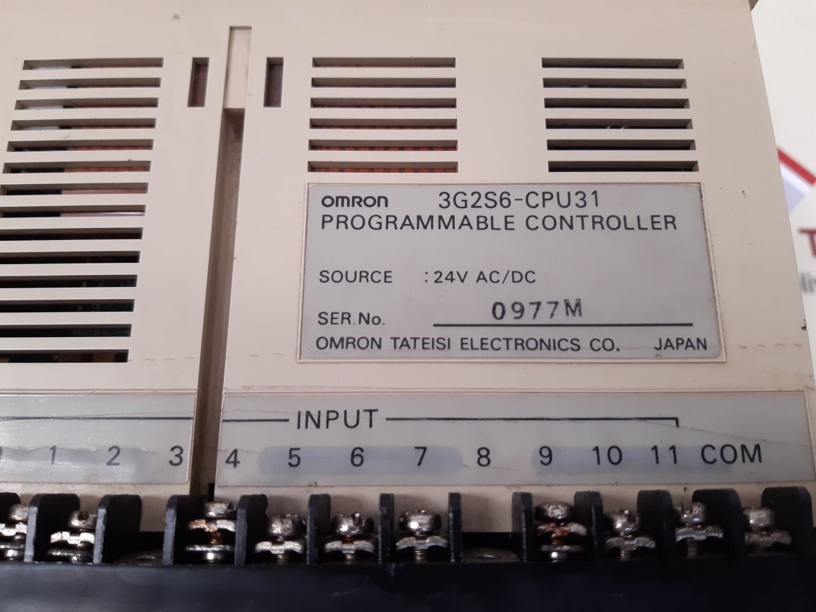 OMRON 3G2S6-CPU31 PROGRAMMABLE CONTROLLER SYSMAC S6