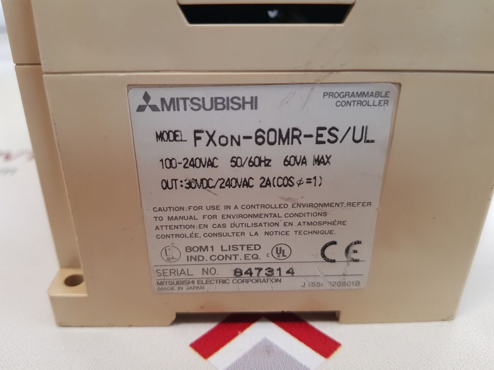 MITSUBISHI MELSEC FX0N-60MR-ES/UL PROGRAMMABLE CONTROLLER