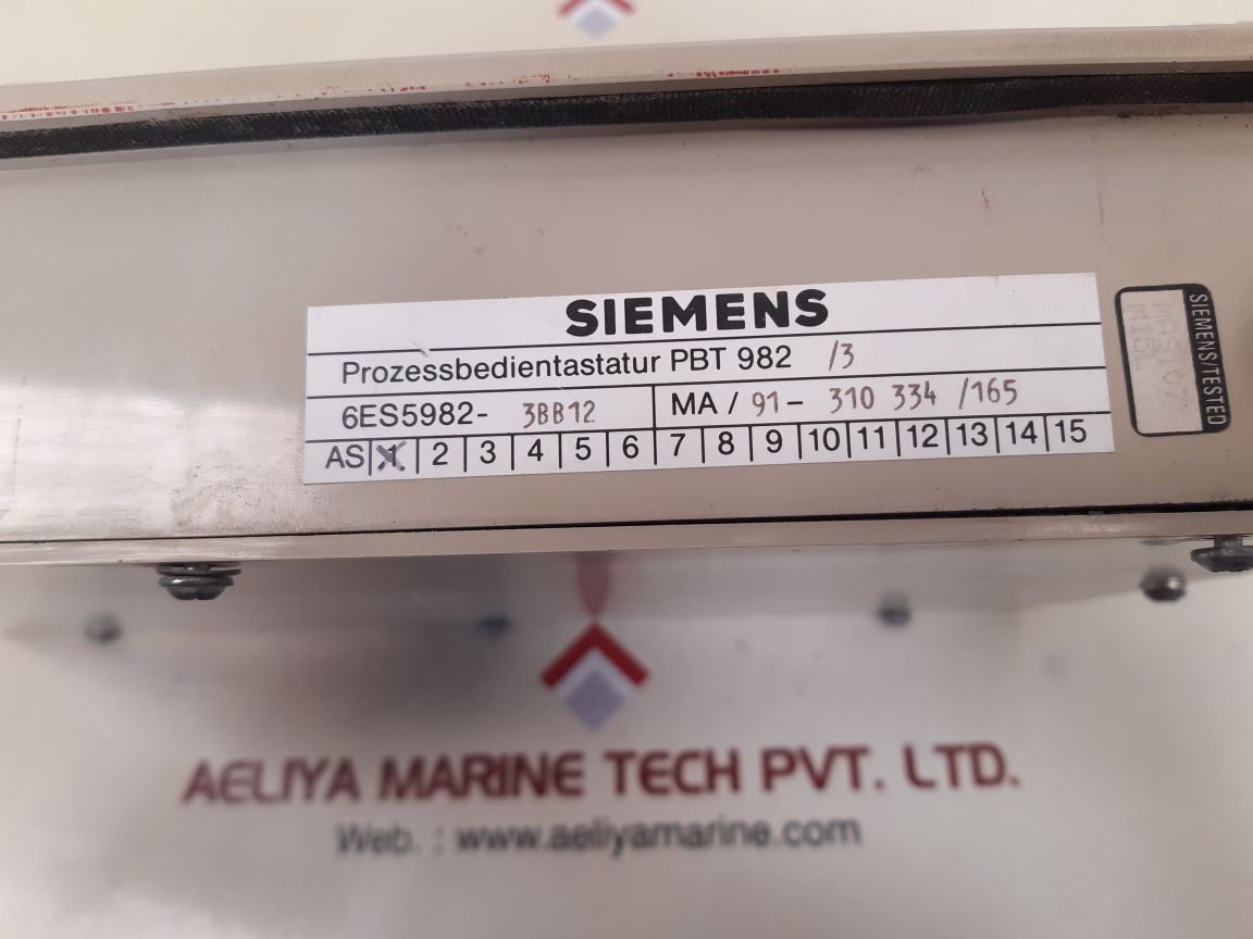 SIEMENS PBT 982/3 PROCESS OPERATOR KEYBOARD 6ES5982-3BB12