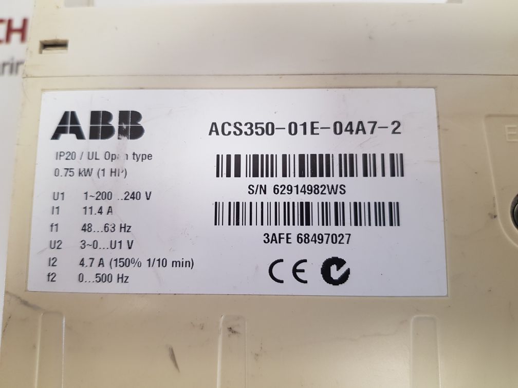 ABB ACS350-01E-04A7-2/3AFE 68497027