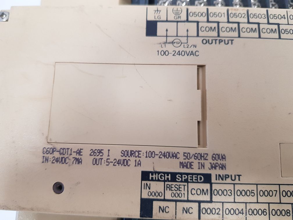 OMRON SYSMAC C60P-CDT1-AE PROGRAMMABLE CONTROLLER