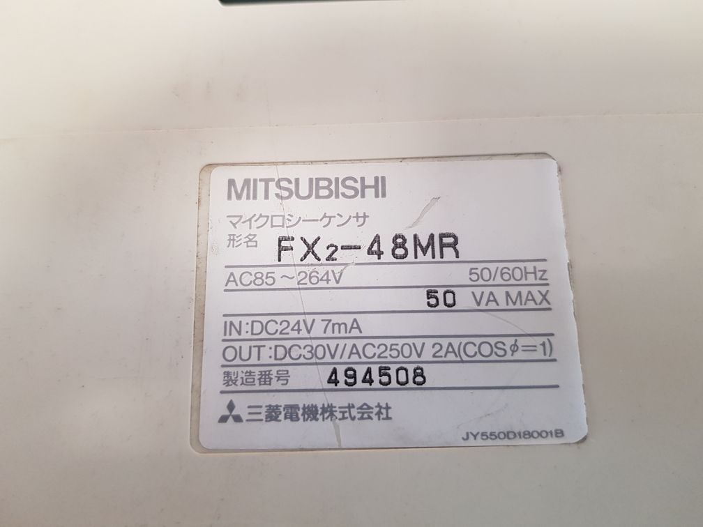 MITSUBISHI MELSEC FX2-48MR PROGRAMMABLE CONTROLLER