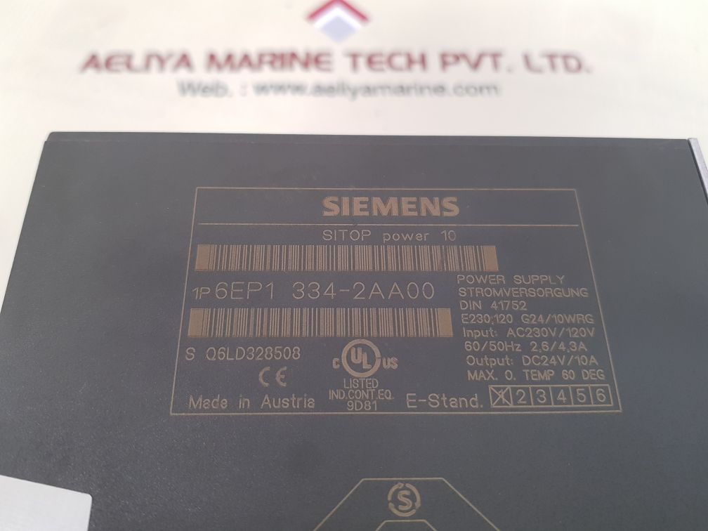 SIEMENS SITOP POWER 10 6EP1334-2AA00 POWER SUPPLY